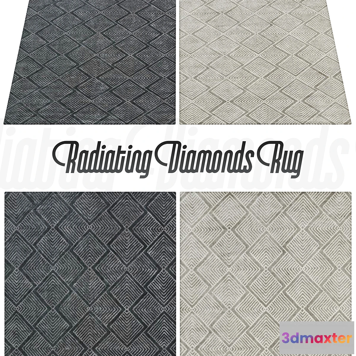 1407384 - Radiating Diamonds Rug 3D Max