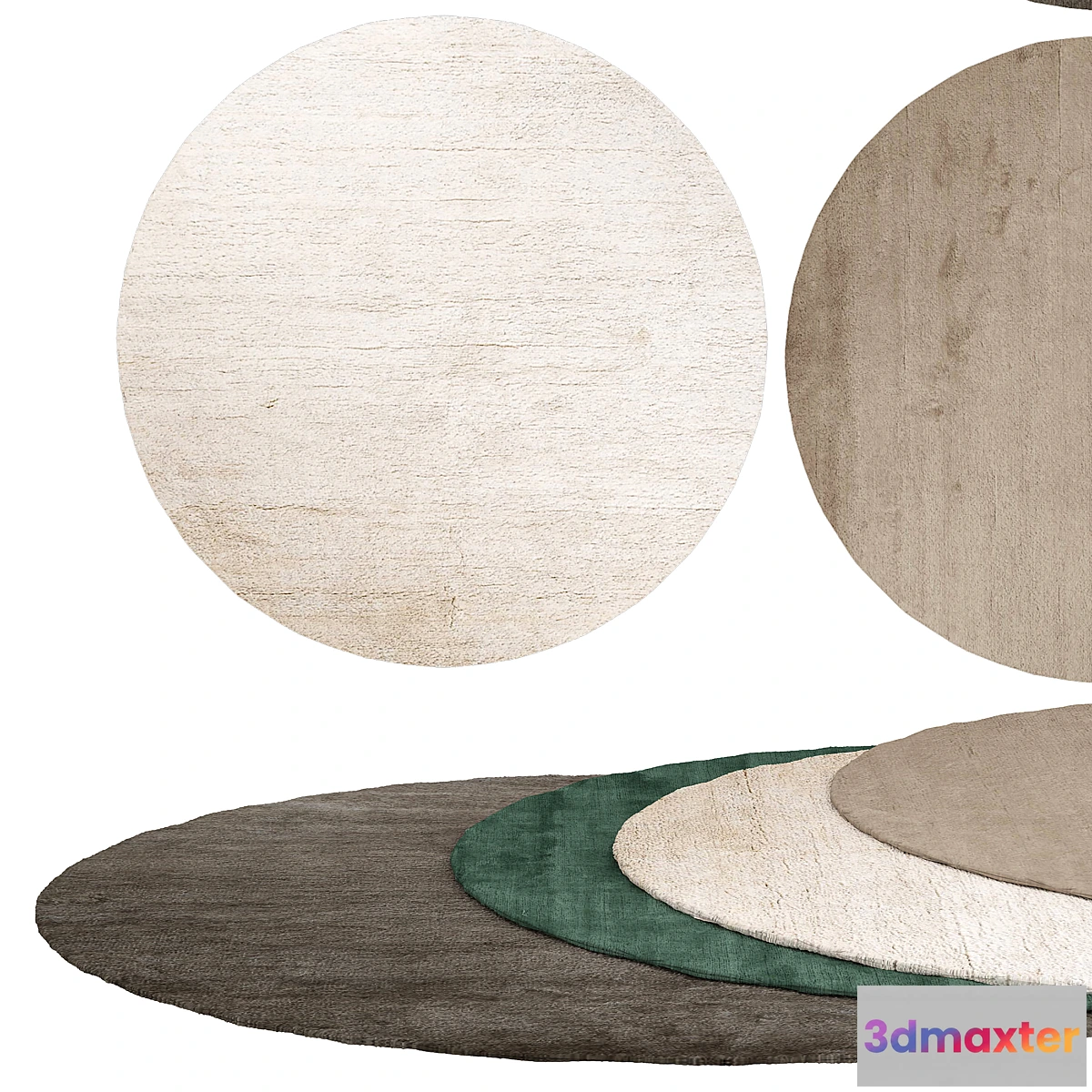 1413944 - Oxwich round rugs 3D Max