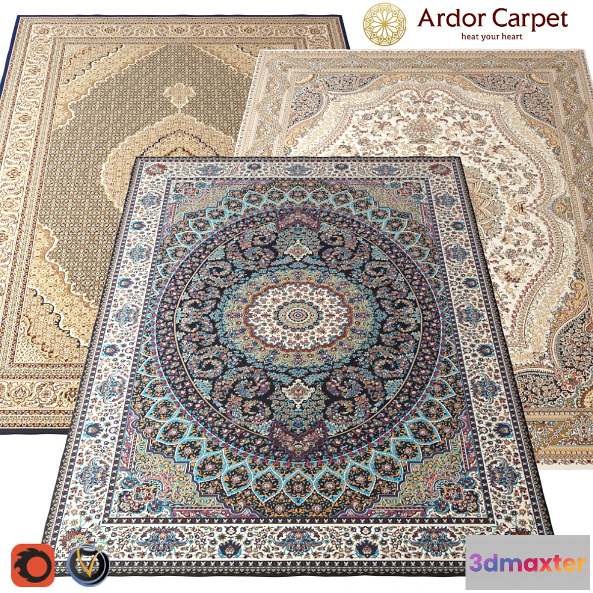 1420716 - Carpet Ardor (Traditional) 2400h3000 (3 colors) Part 2 3D Max