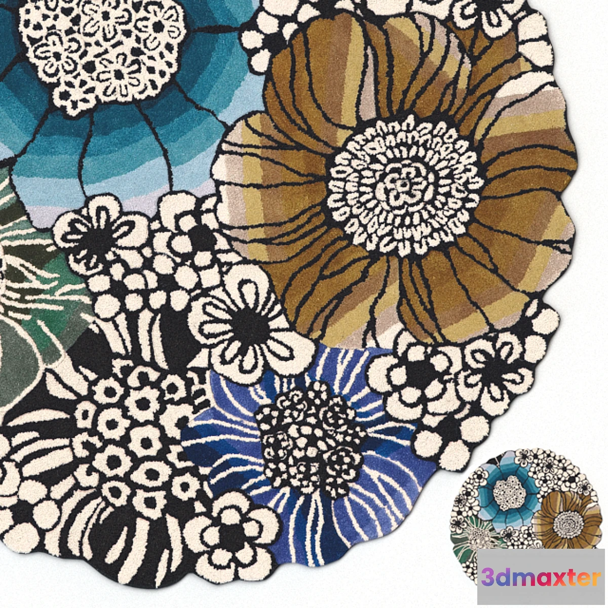 1421616 - Rug Missoni Home Anemones Saturnia Rug V2 3D Max