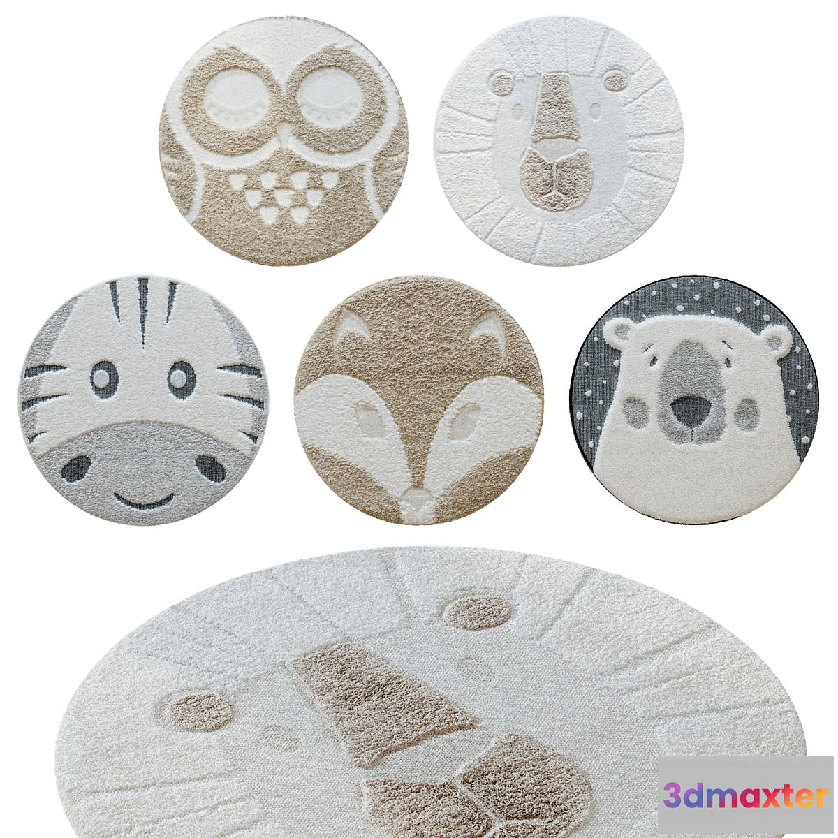 1421670 - Set of children’s carpets Benuta 3D Max