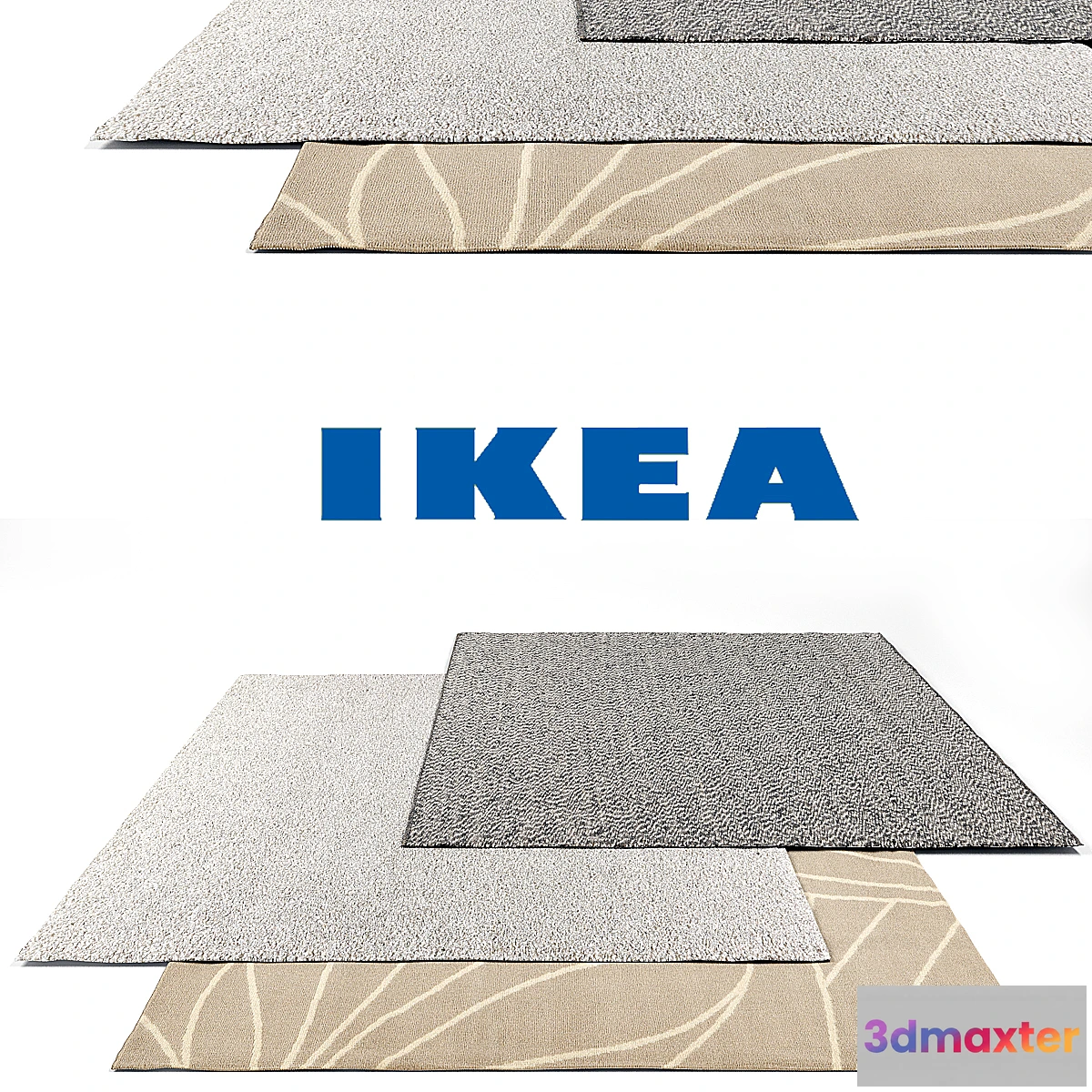 1424374 - Ikea Rug Set 3D Max