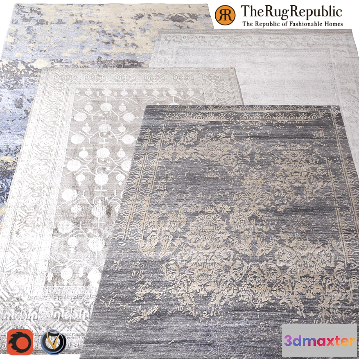 1431724 - Carpet The Rug Republic 1600х2300 (4 colors) 3D Max