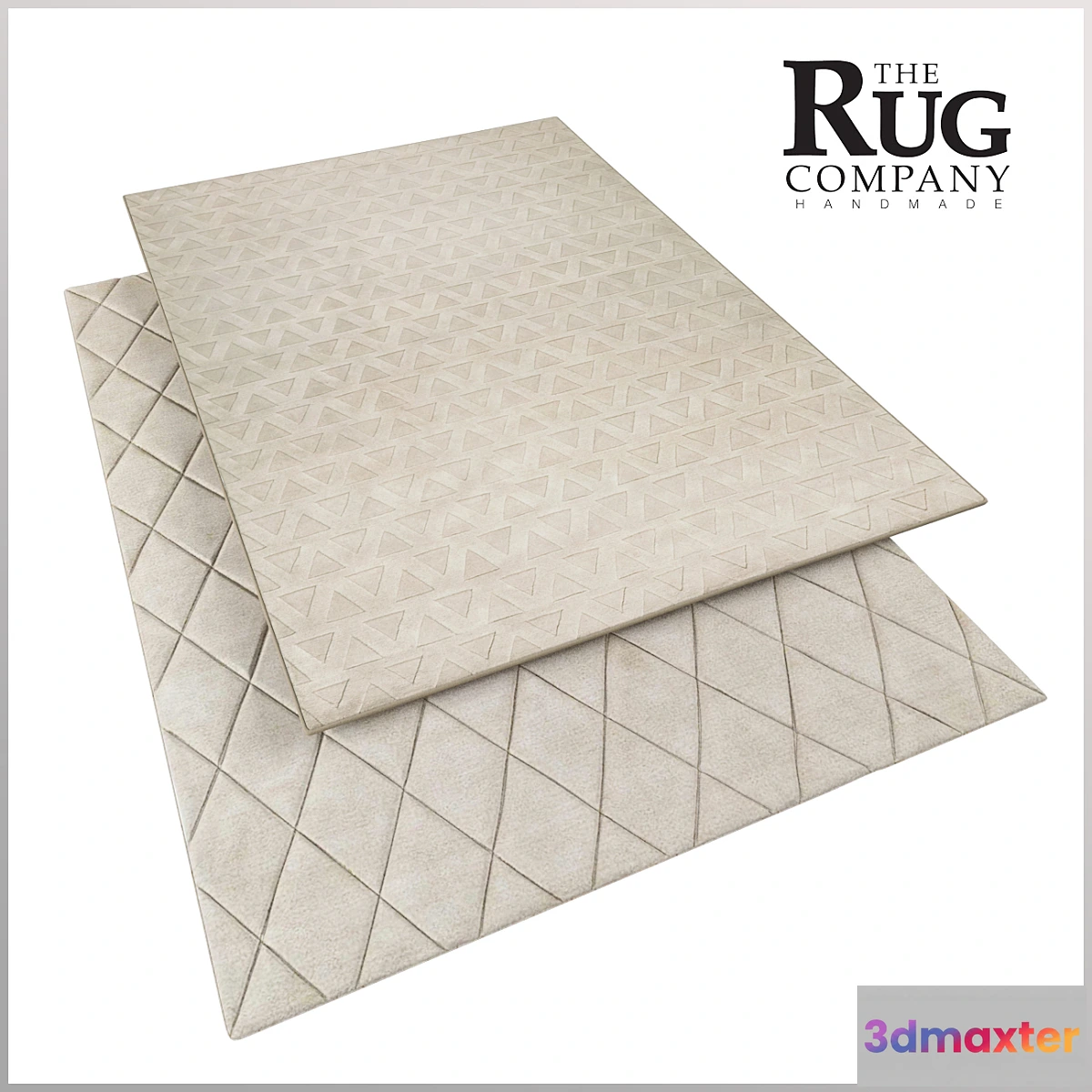 1439428 - CAPITONE & TRIANGLES WHITE RUGS. RUG COMPANY. 3D Max