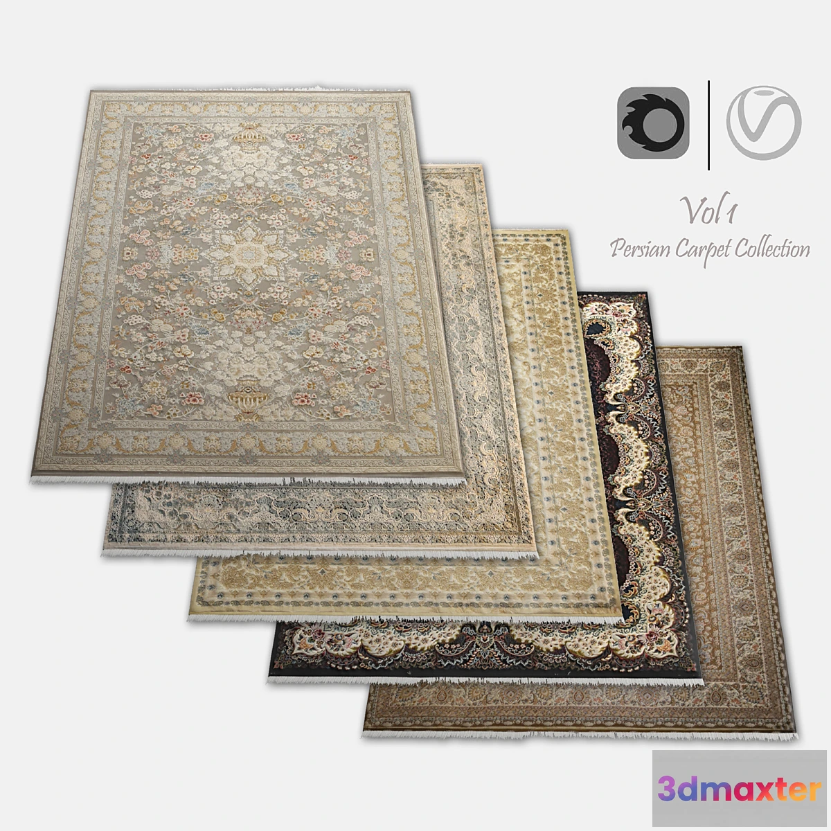 1441348 - Persian Carpet Collection-vol1-4k texture 3D Max