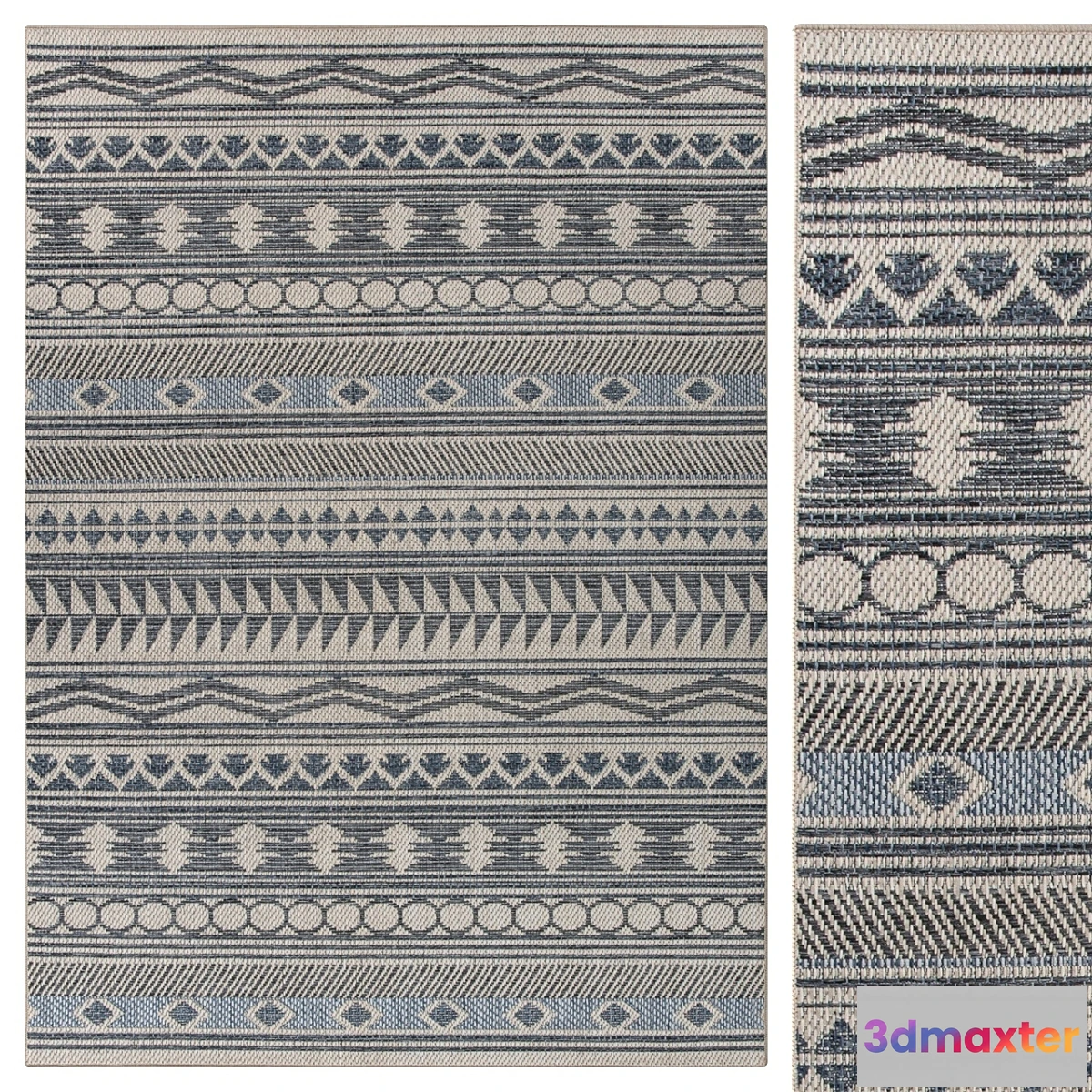 1441544 - Modern Bohemian Global Indoor _ Outdoor Area Rug 3D Max