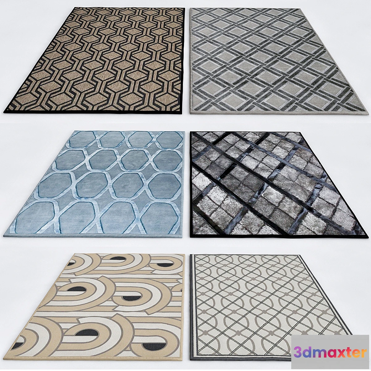 1443636 - Art Deco Rugs 3D Max
