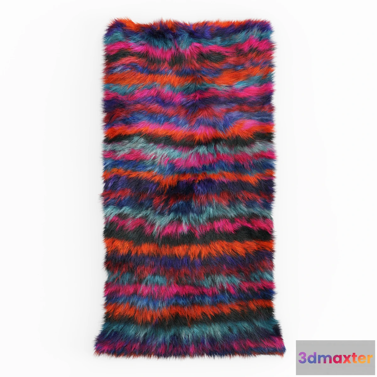 1445754 - Turkish Shaggy Fur Rug 3D Max
