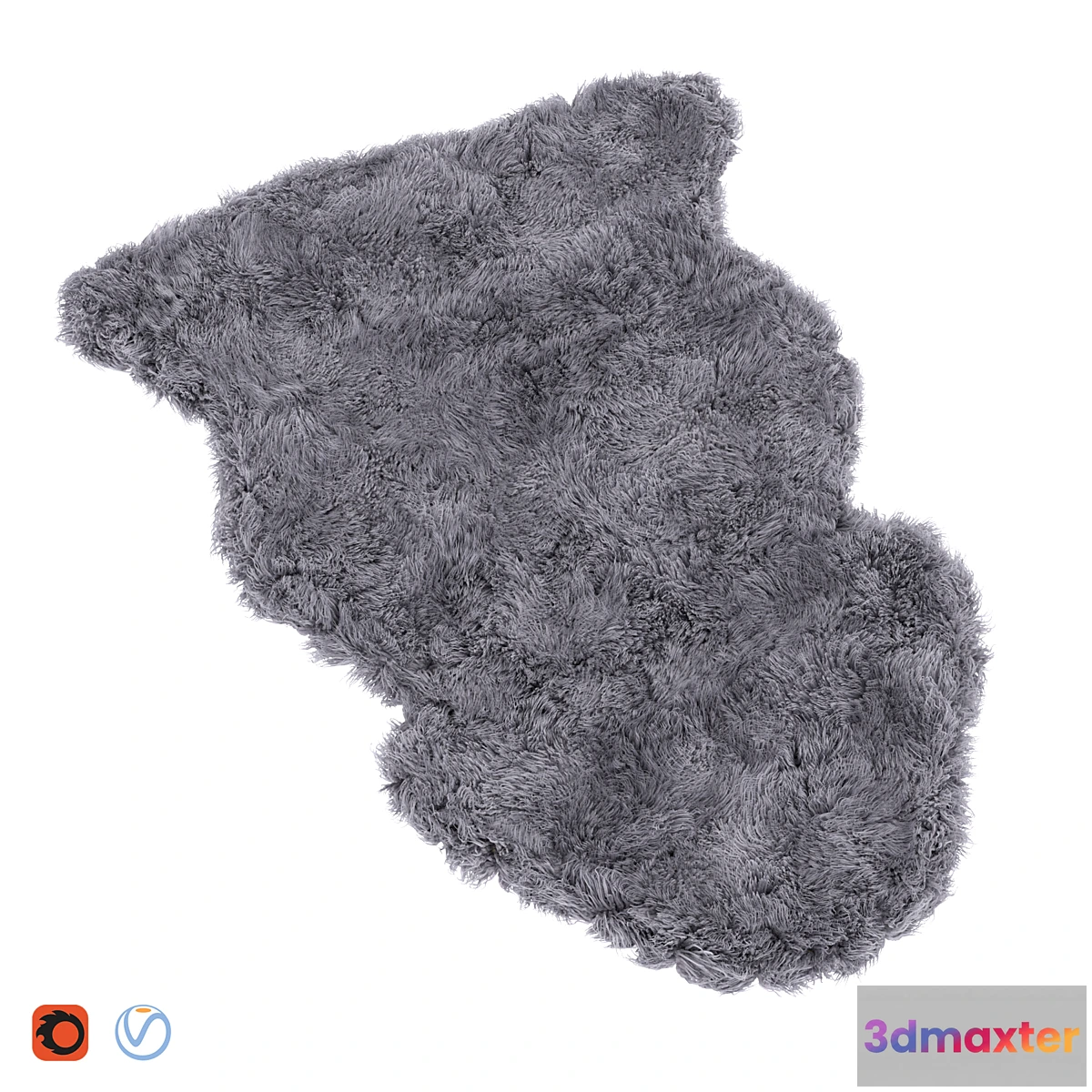 1452518 - Dark gray rug 3D Max
