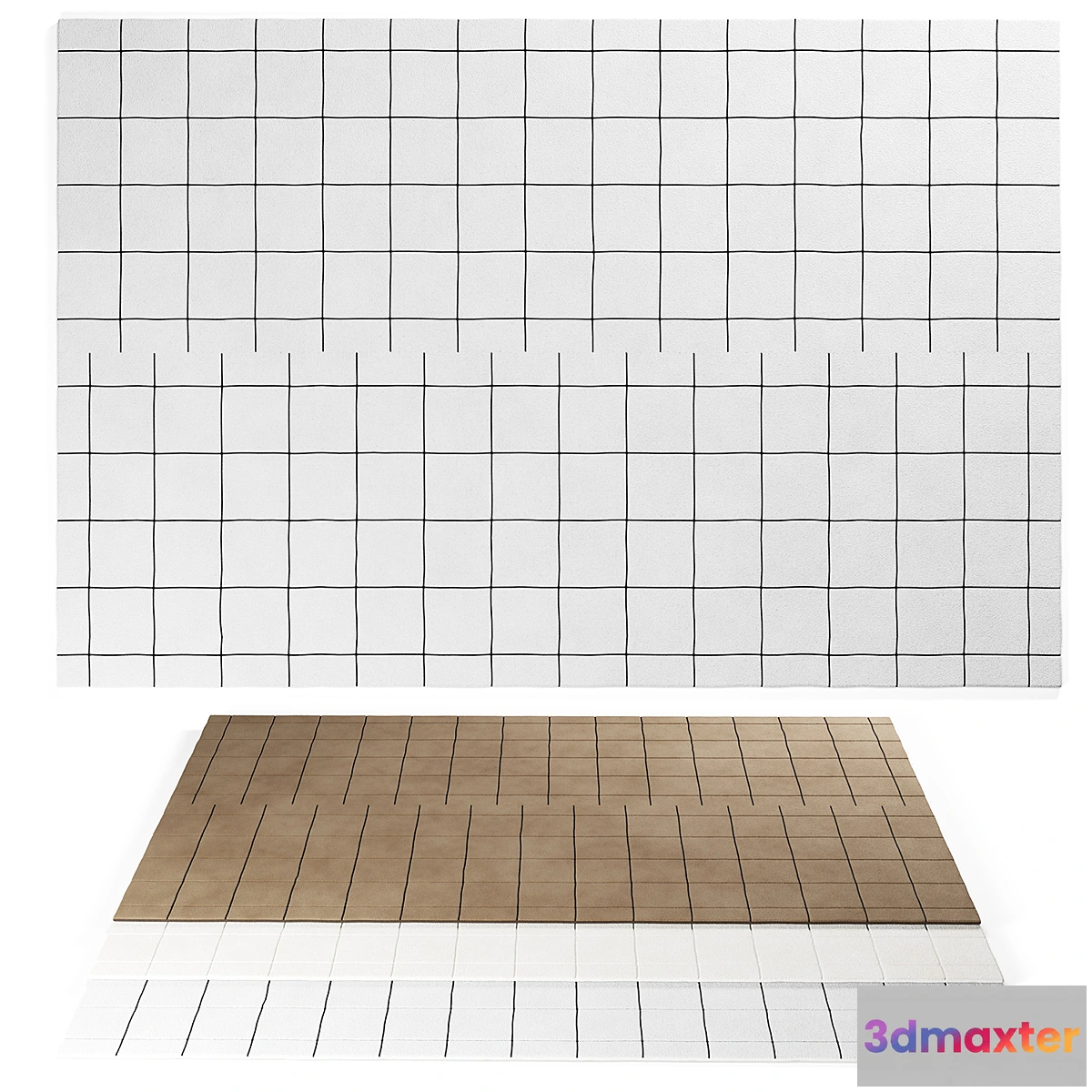 1453062 - Grid Rug by NORDIC KNOTS 3D Max