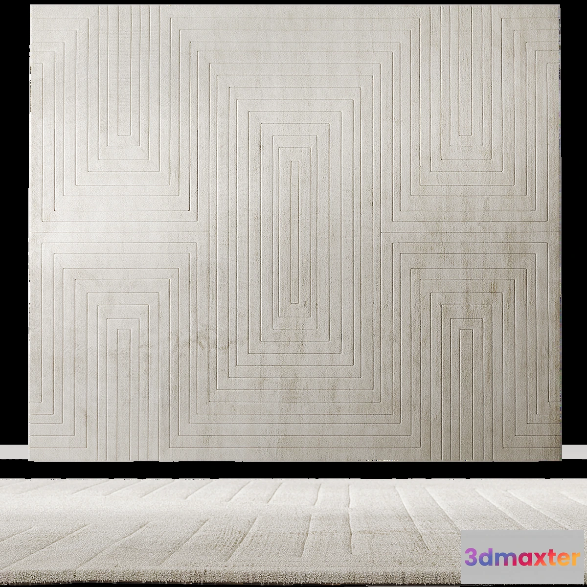 1460958 - White Garden Rug by Rug’Society 3D Max