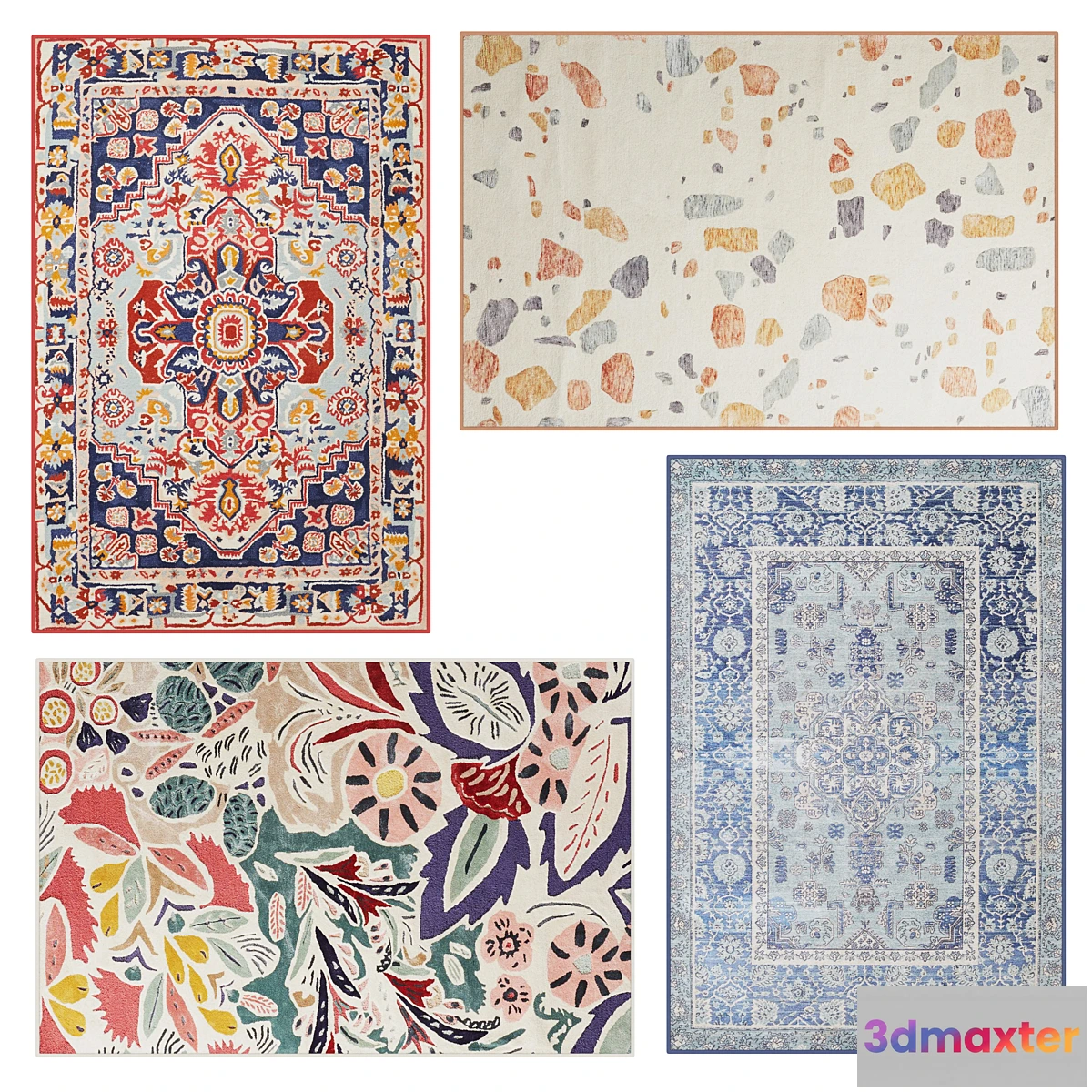 1461826 - Anthropologie Rug set 4 3D Max