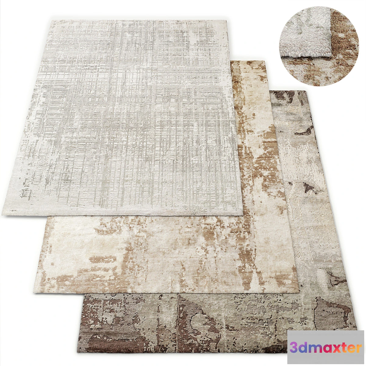 1474100 - Rug Restoration Hardware Set 3D Max