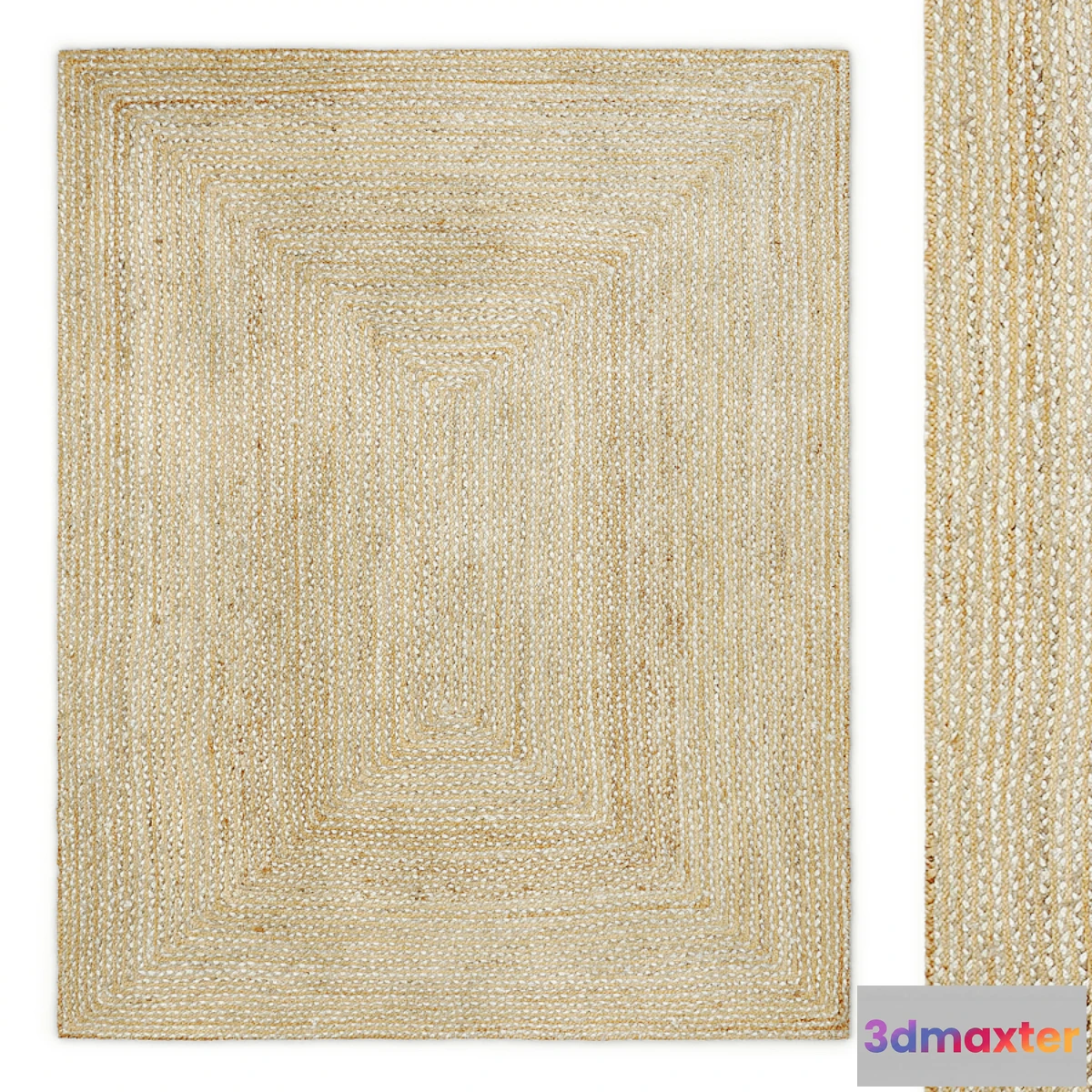 1478256 - Skye Jute Rug by John Lewis & Partners 3D Max