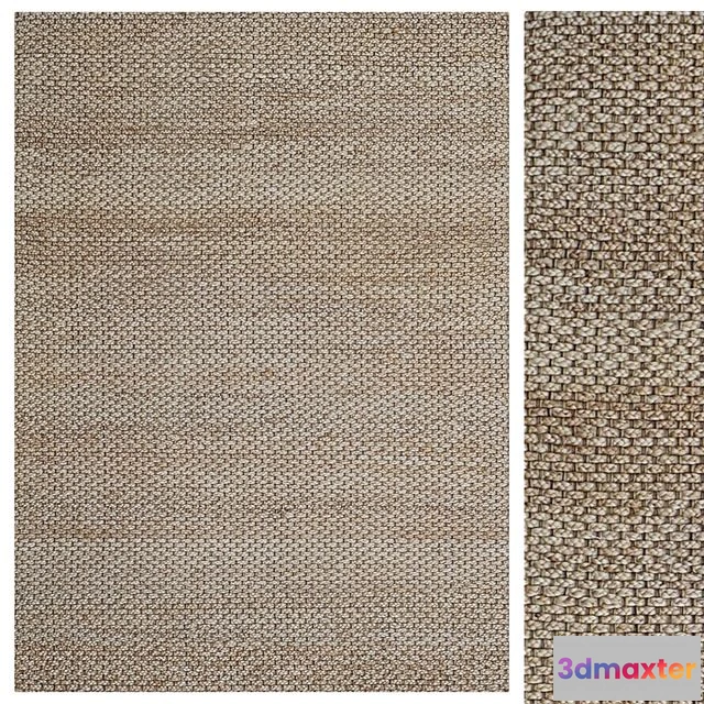 1538418 - Natural Desert Handwoven Jute Rug 3D Max
