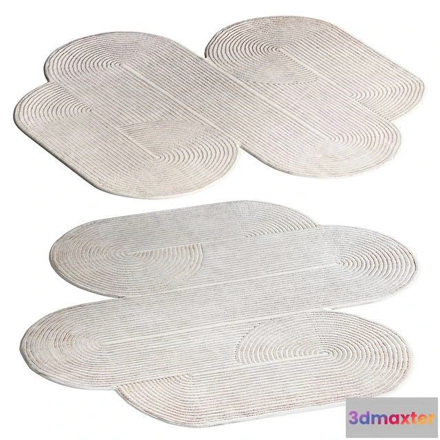 1539211 - Hand Knotted Loop Rug by Hatsu 3D Max