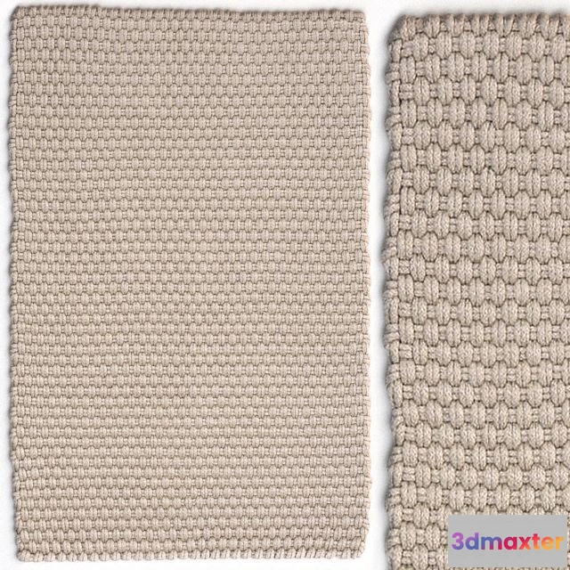 1542591 - Dash & Albert Rope Platinum Rug 3D Max