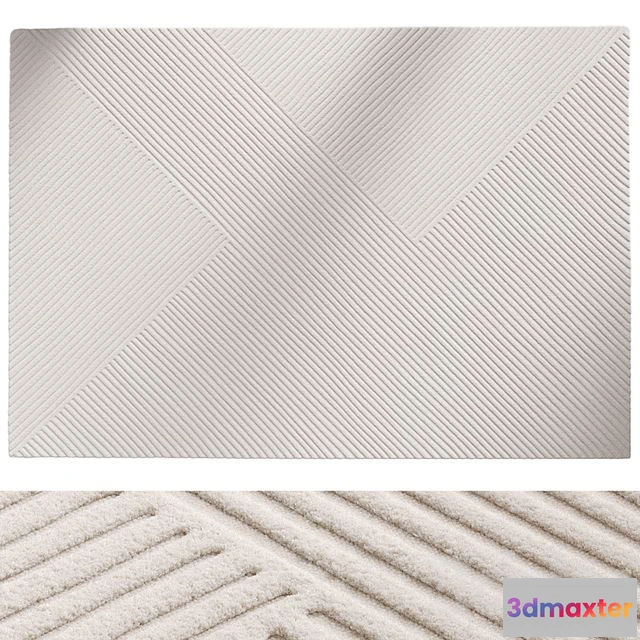 1559027 - Wool Rug Yanis Ivory 3 Benuta 3D Max