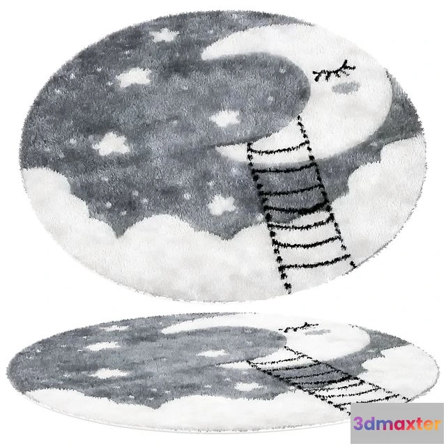 1561421 - Round rug 02 3D Max