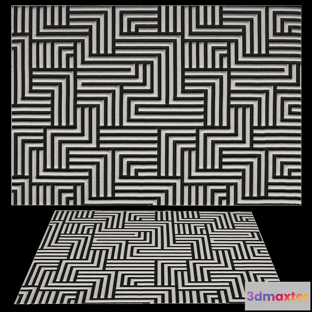 1593444 - DE DIMORA  - Carpet Metropoli 20421 3D Max