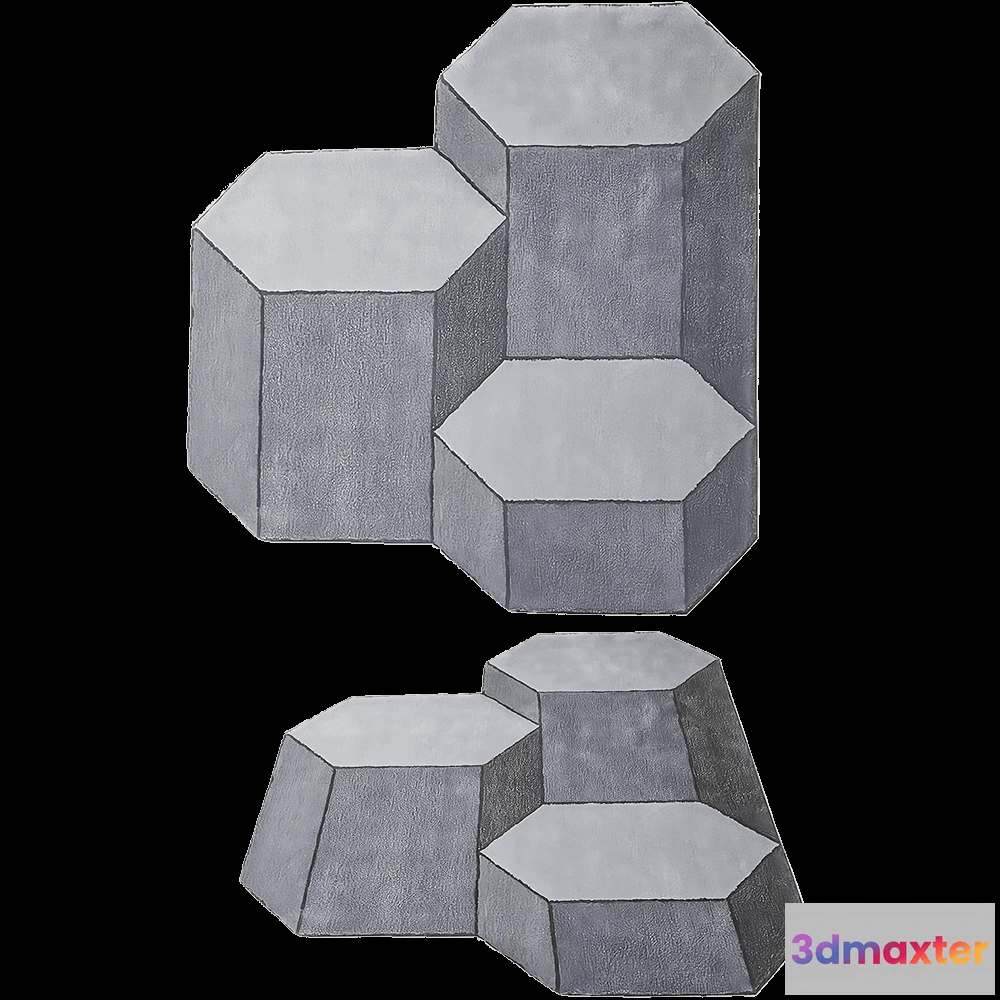 1593602 - ENOstudio - Rug BASALTE 3D Max