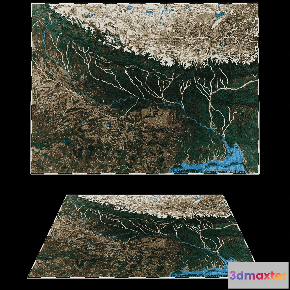 1593614 - Gan Rugs  - Rug Plastic Rivers 3D Max