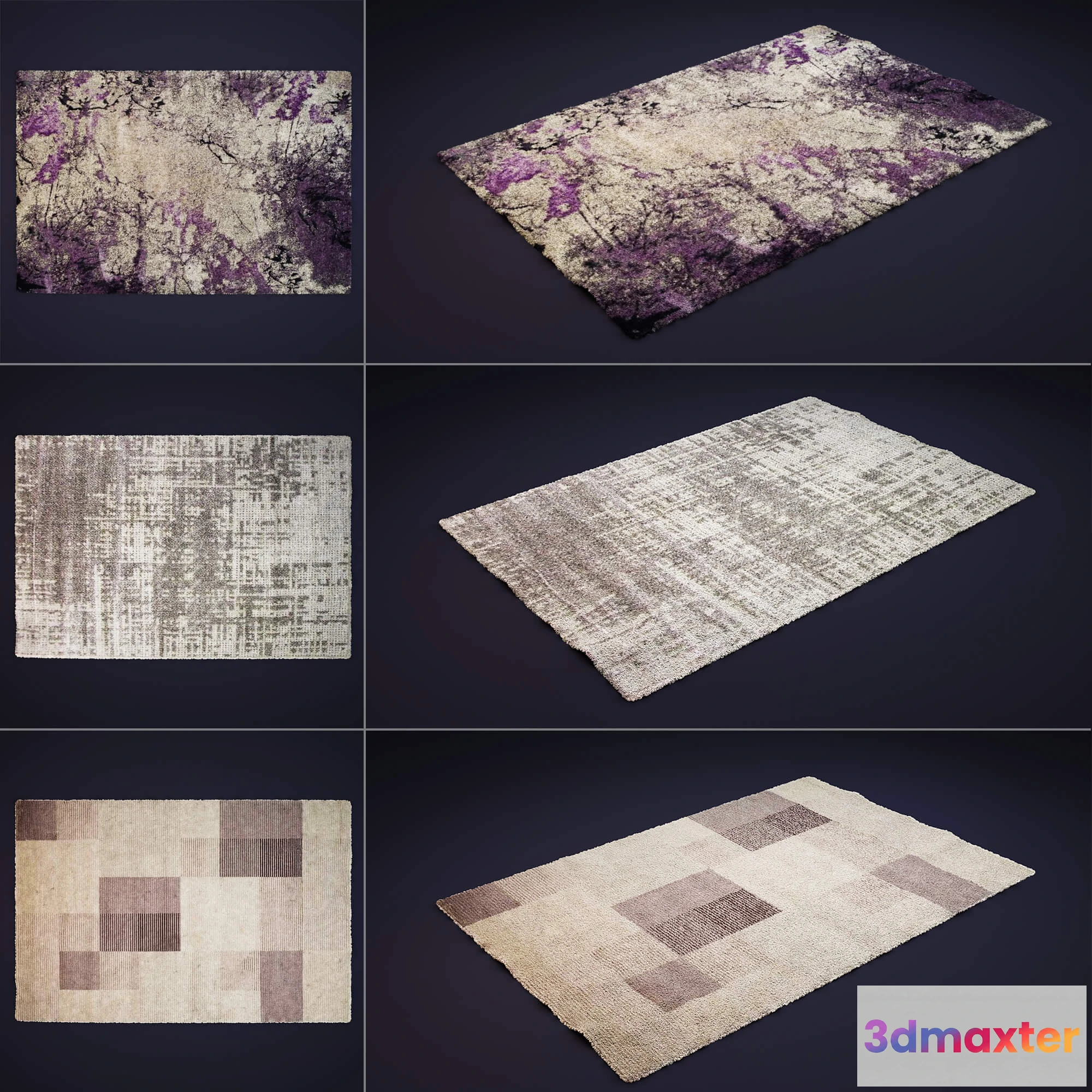 1593812 - decoration - Collection of carpets 25 3D Max