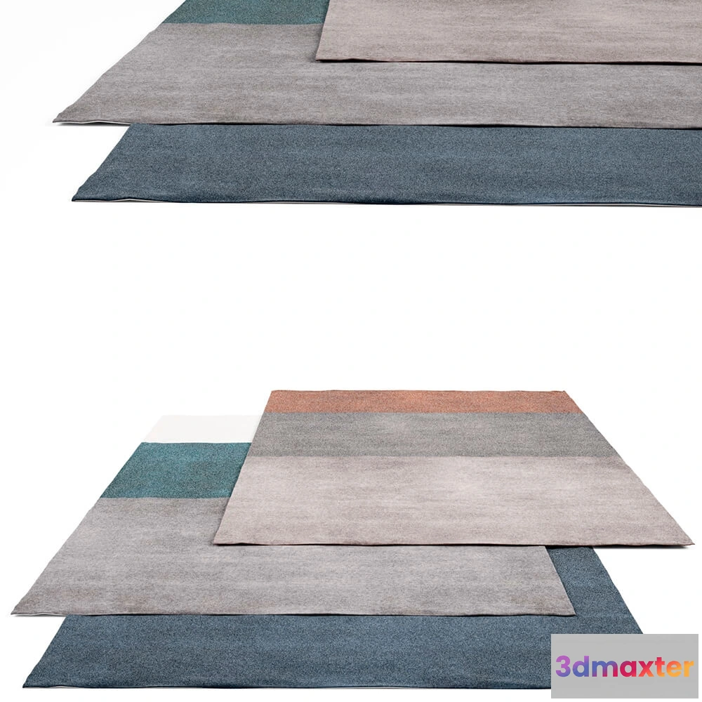 1593944 - decoration - Minotti Dibbets Flag rug 3D Max