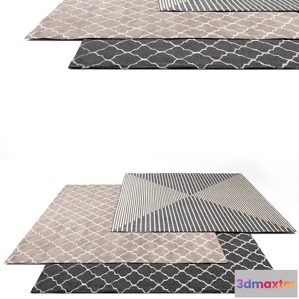 1593948 - decoration - Linie Design rug set 12 3D Max
