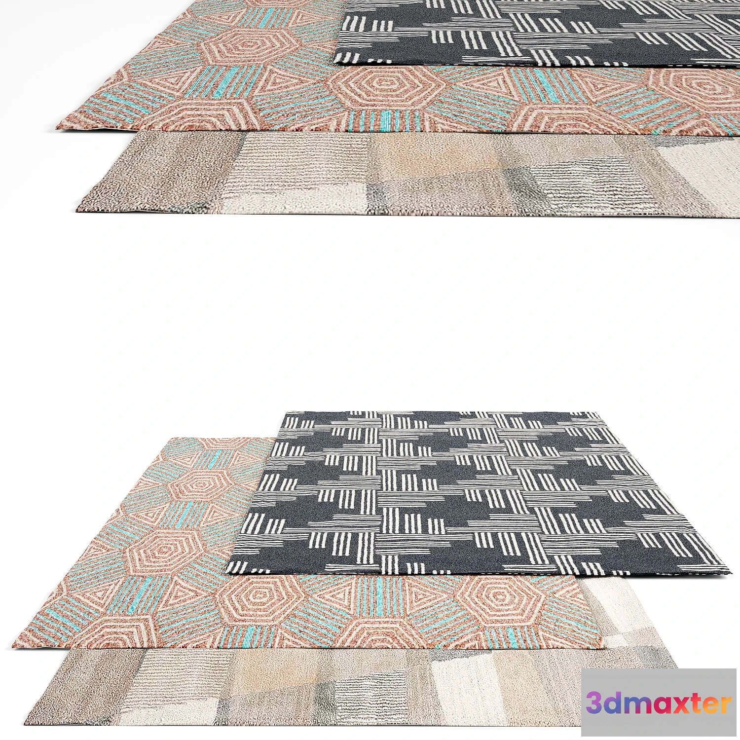 1593958 - decoration - Jaipur Living rug set 12 3D Max