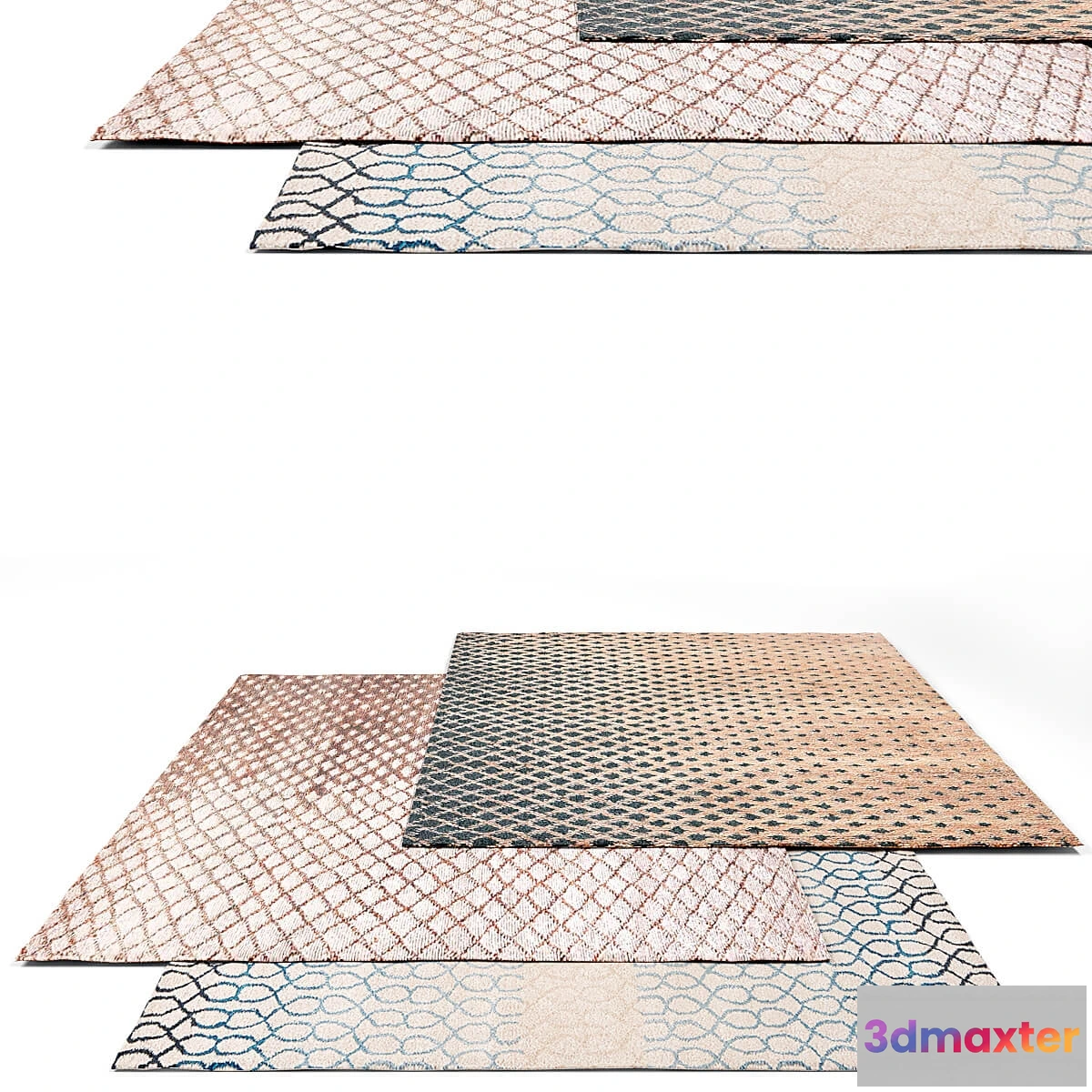 1593968 - decoration - Jaipur Living Contemporary rug set 3 3D Max