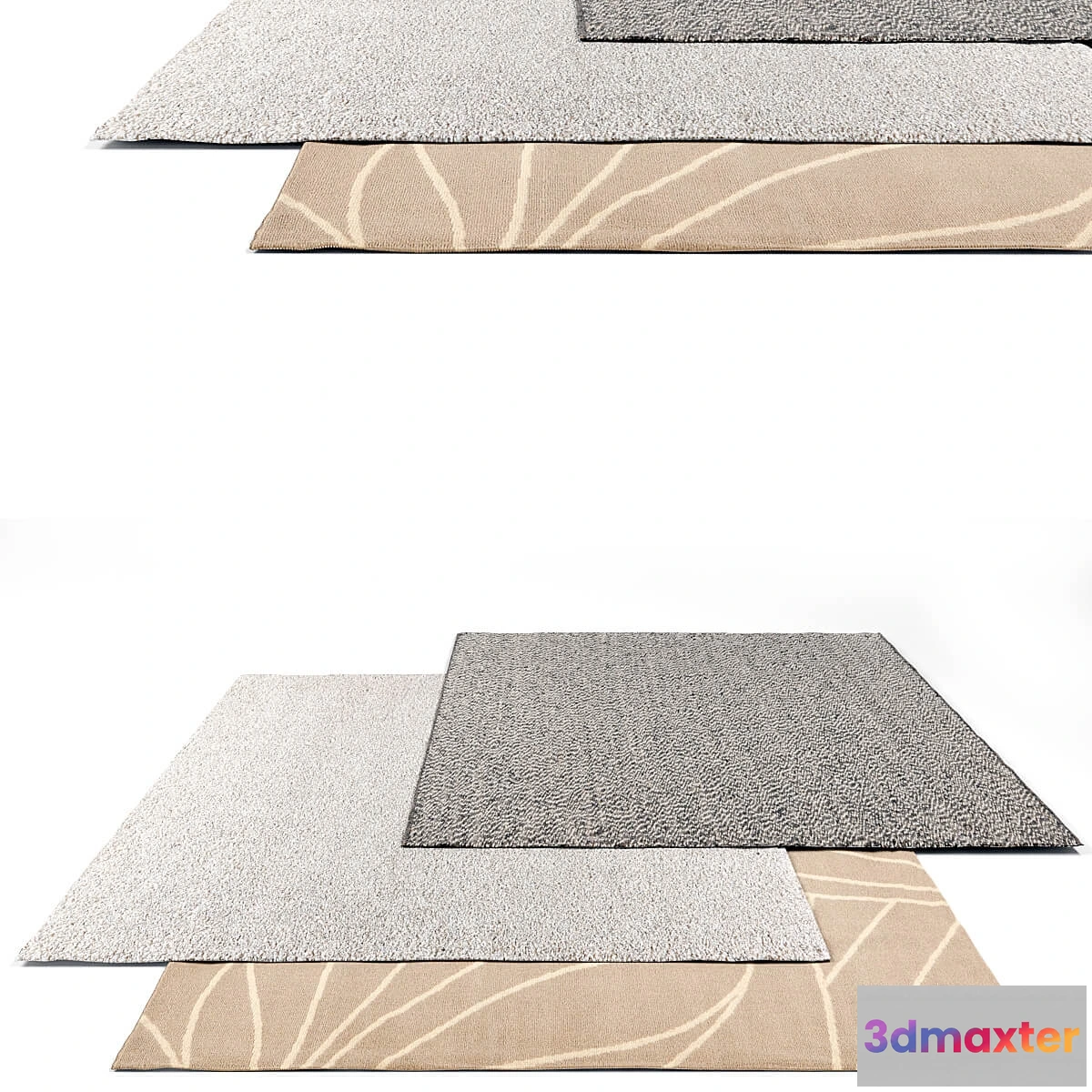 1593980 - decoration - Ikea rug set 3D Max