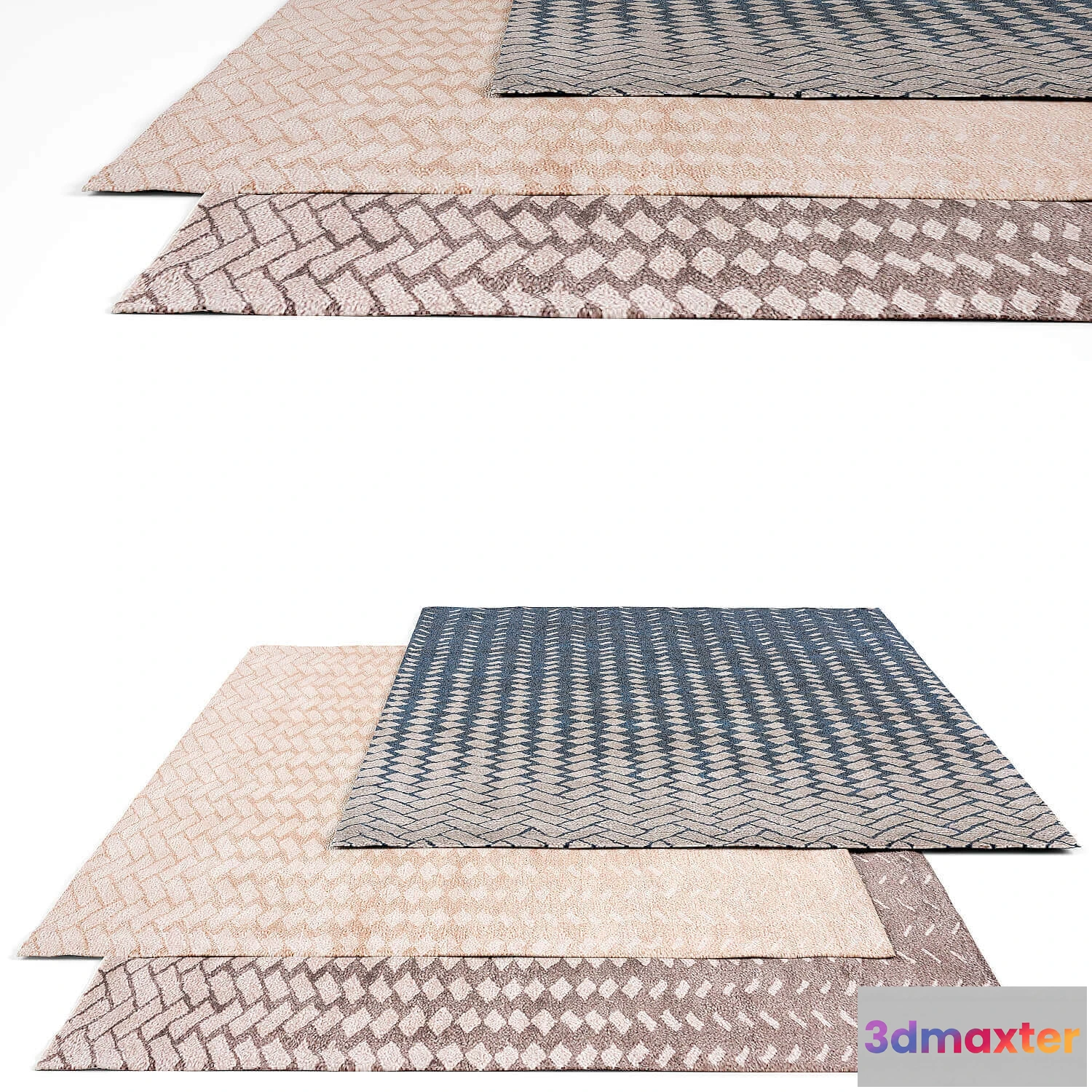 1593990 - decoration - Jaipur Living rug set 11 3D Max