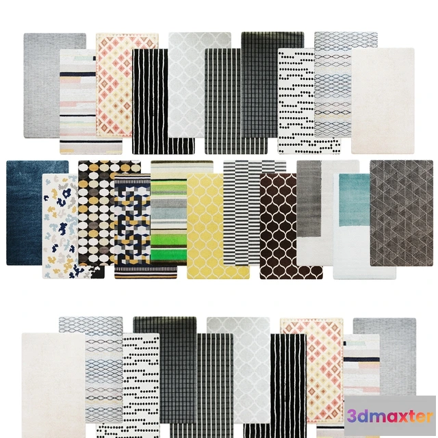 1594274 - decoration - 32 IKEA Rug collection 3D Max