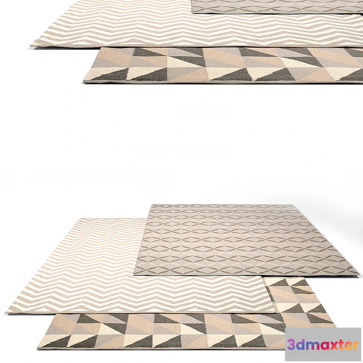 1594330 - decoration - Armadillo and Co rug set 5 3D Max