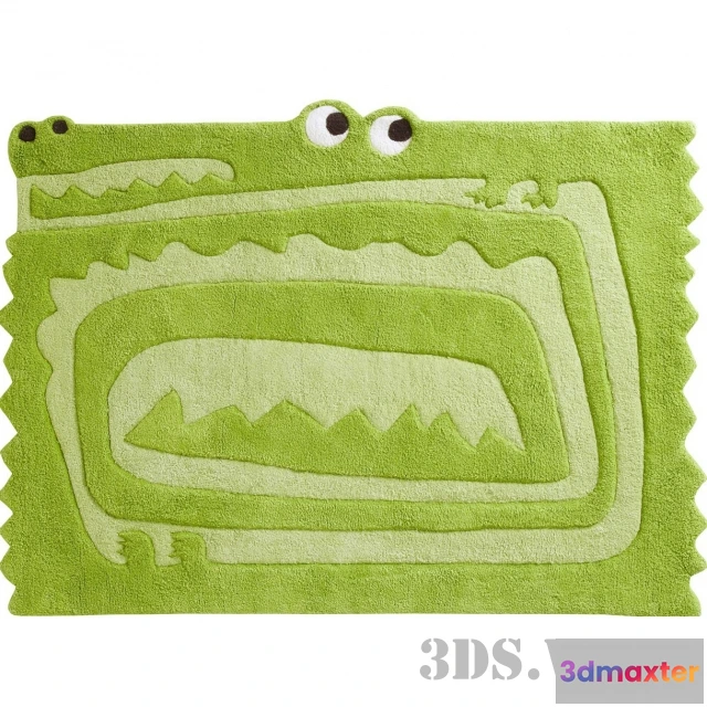 1594384 - decoration - Children’s rug crocodile 3D Max
