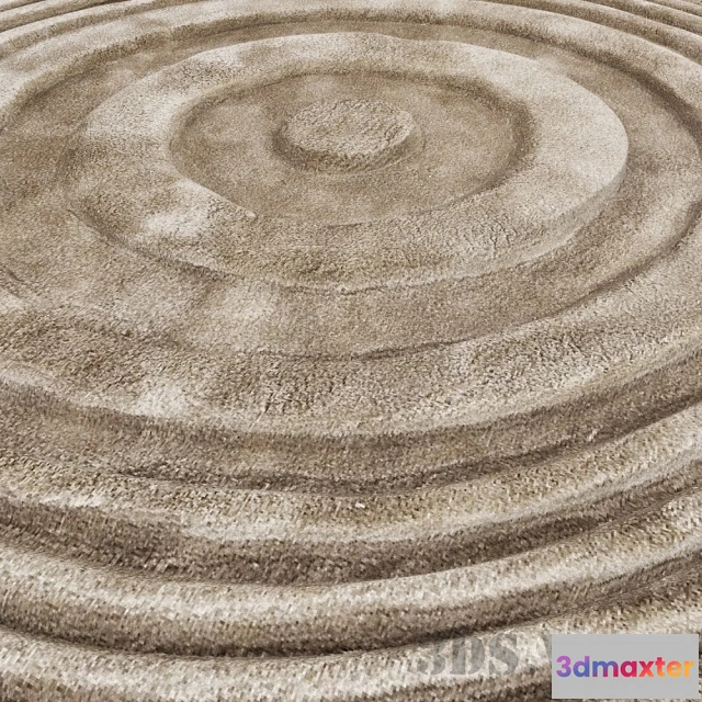 1594410 - decoration - Round embossed rug 3D Max