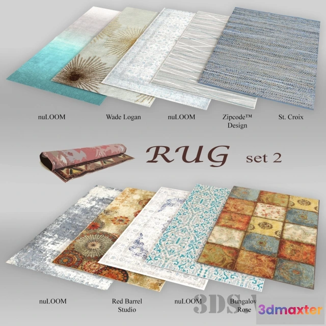 1594412 - decoration - Modern Carpet Set 3D Max