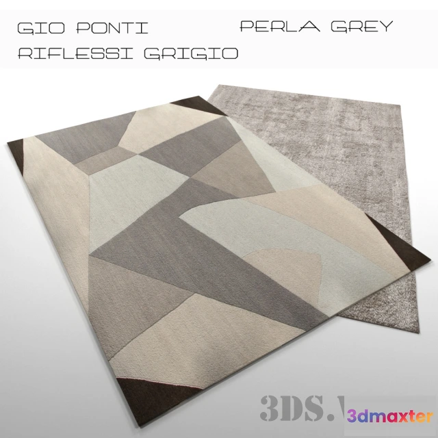 1594420 - decoration - Carpets GIO PONTI RIFLESSI GRIGIO  PERLA GRAY 3D Max