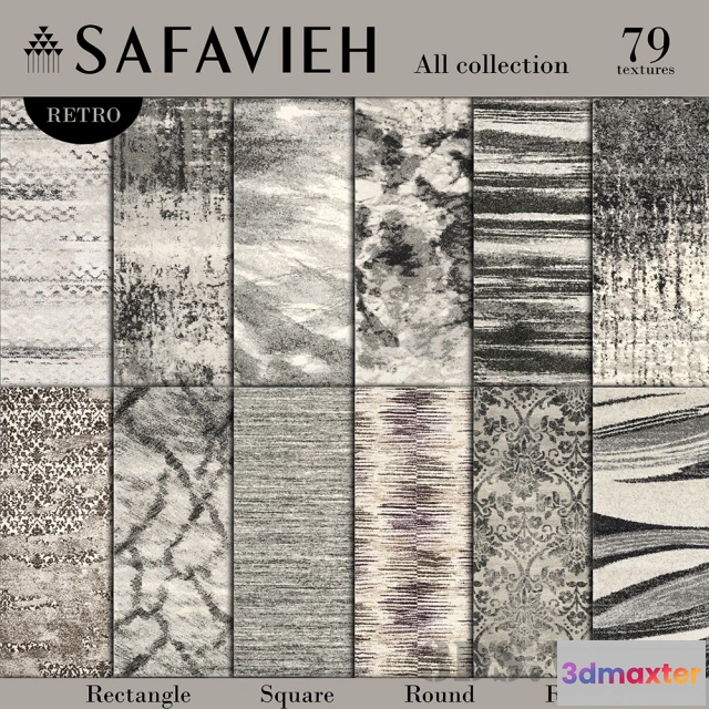 1594422 - decoration - Safavieh carpets and rugs 3D Max
