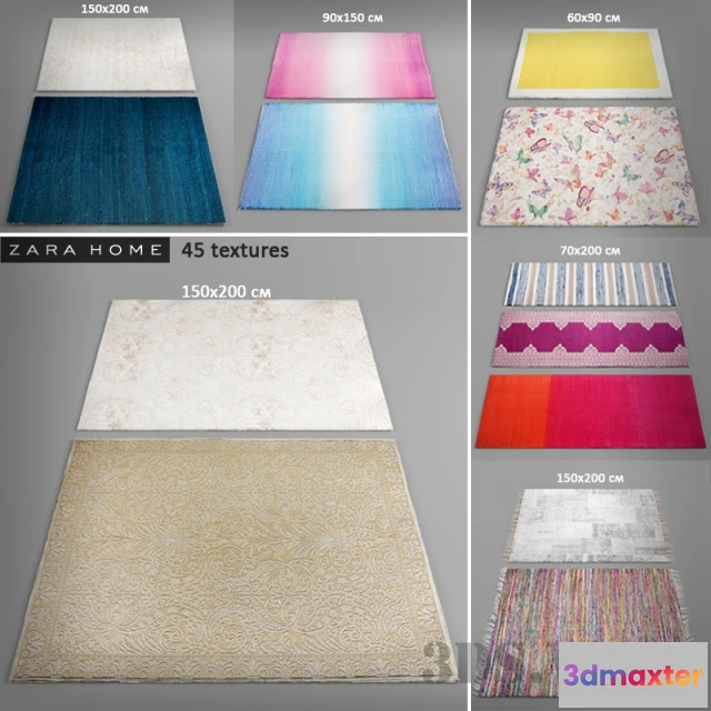 1594430 - decoration - Zara Home Carpet Collection 3D Max