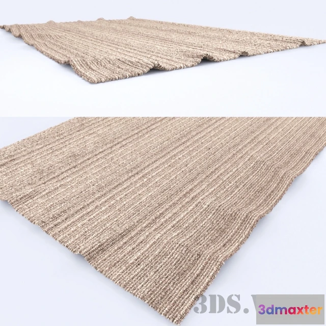 1594466 - decoration - Striped plain rug 3D Max