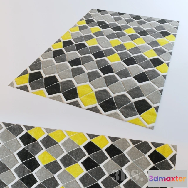 1594498 - decoration - Beautiful colored modern carpet 3D Max