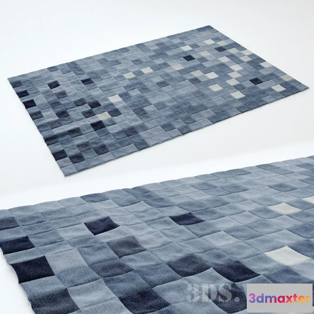 1594514 - decoration - Modern beautiful patchwork rug 3D Max