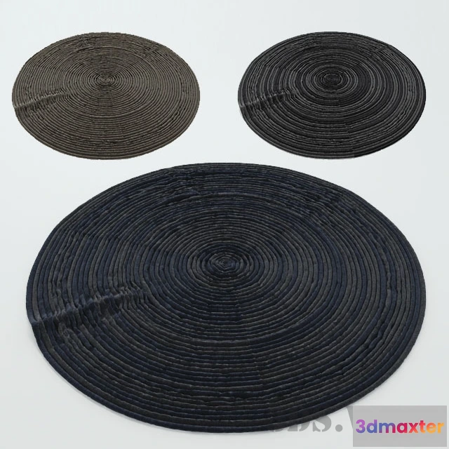 1594536 - decoration - Round colorful carpets 3D Max