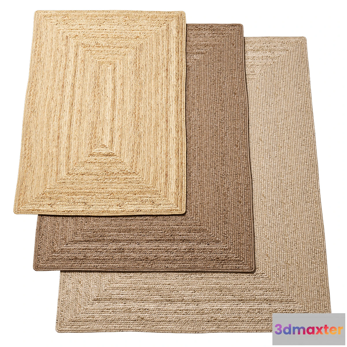 541993 - Natural braided jute rug