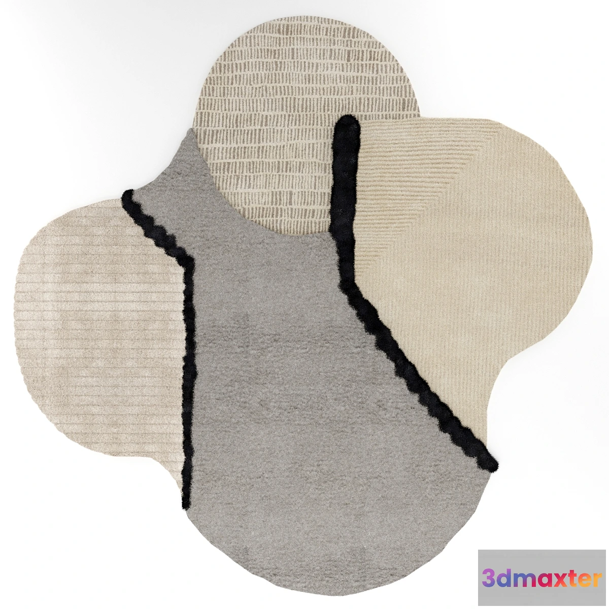 545917 - Carpet LUNAR ADDICTION square by CC TAPIS