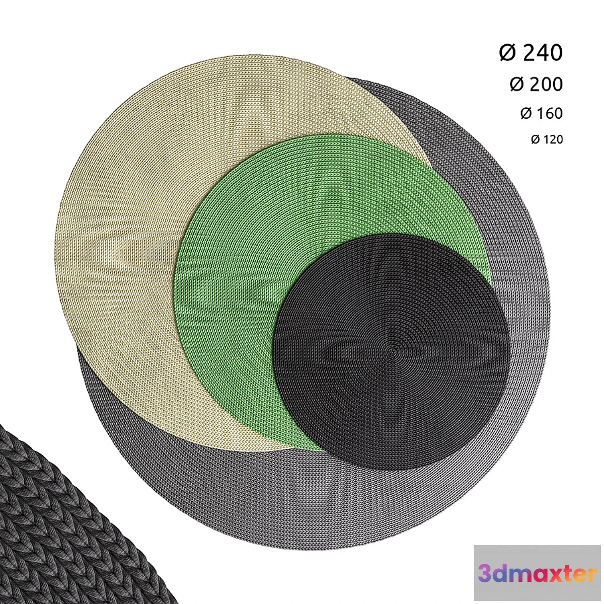 546507 - Crocheted round rugs