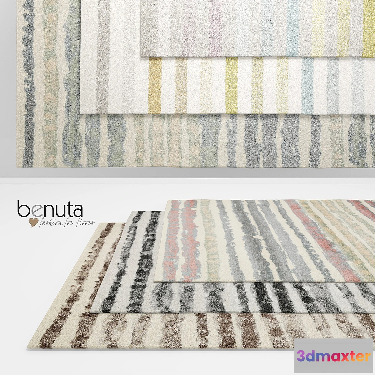 579006 - Benuta Justin and Striped Rugs