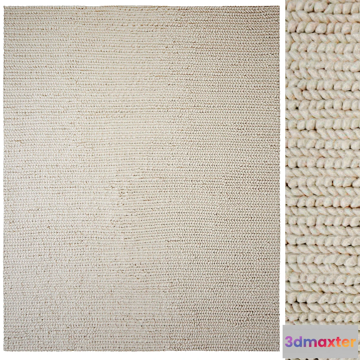 591222 - Braided wool rug